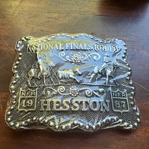 National Finals Rodeo 1987 NFR Belt Buckle